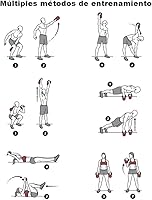 Vista 7 de Pesas rusas AGYH Negro, Entrenamiento De Fuerza, Entrenamiento Central, Equipo De Entrenamiento Cruzado, Base Antideslizante, 6 Opciones De