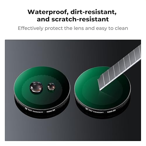 Miniatura 5 de K&F Concept Filtro variable ND2-32 compatible con DJI Osmo Action 5 Pro, filtro de reducción de luz de densidad neutra para Osmo Action 43,