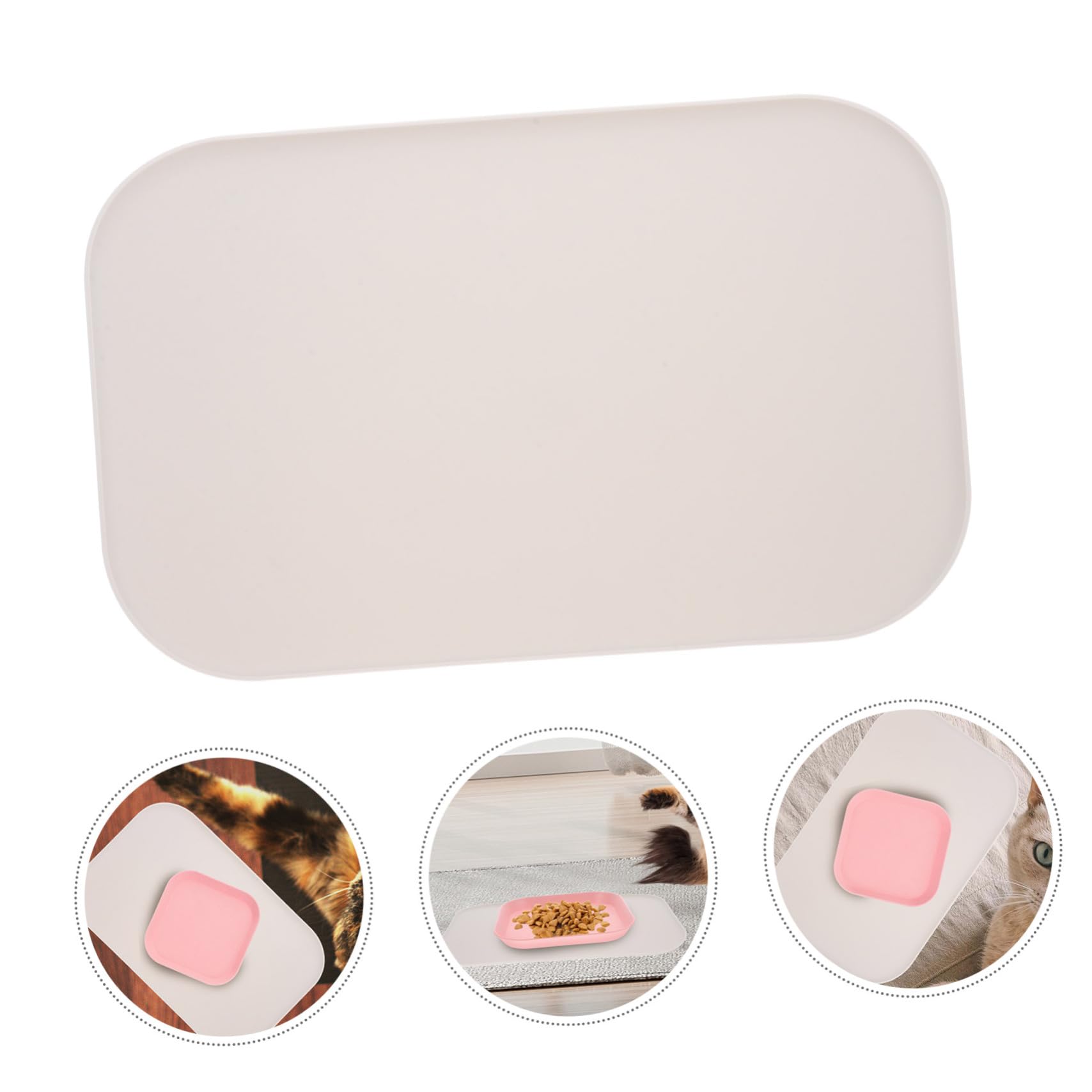 Supvox 3stücke Puppy Feeding Dish Mat wasserdichte -futtermatte Mit Erhöhtem Für Haustiere rutschfest Und Leicht Zu Reinigen Für Hunde Und Katzen