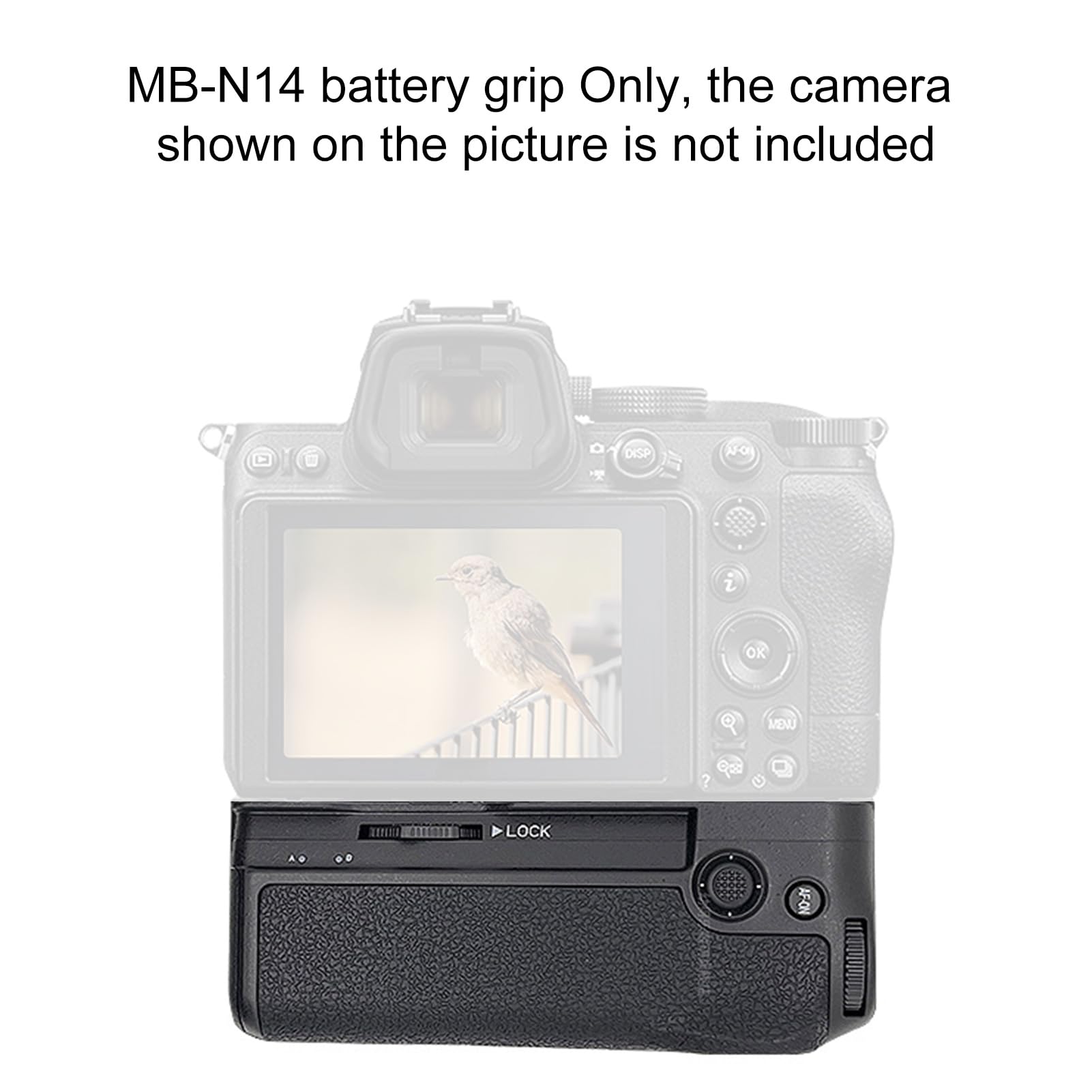 MB N14 Battery Grip, Impugnatura per Riprese Verticali con Pulsante di Scatto e Ghiera di Comando per Fotocamere Z6 III Z5 II, Supporta 2 Batterie EN EL15C e Ricarica Rapida USB