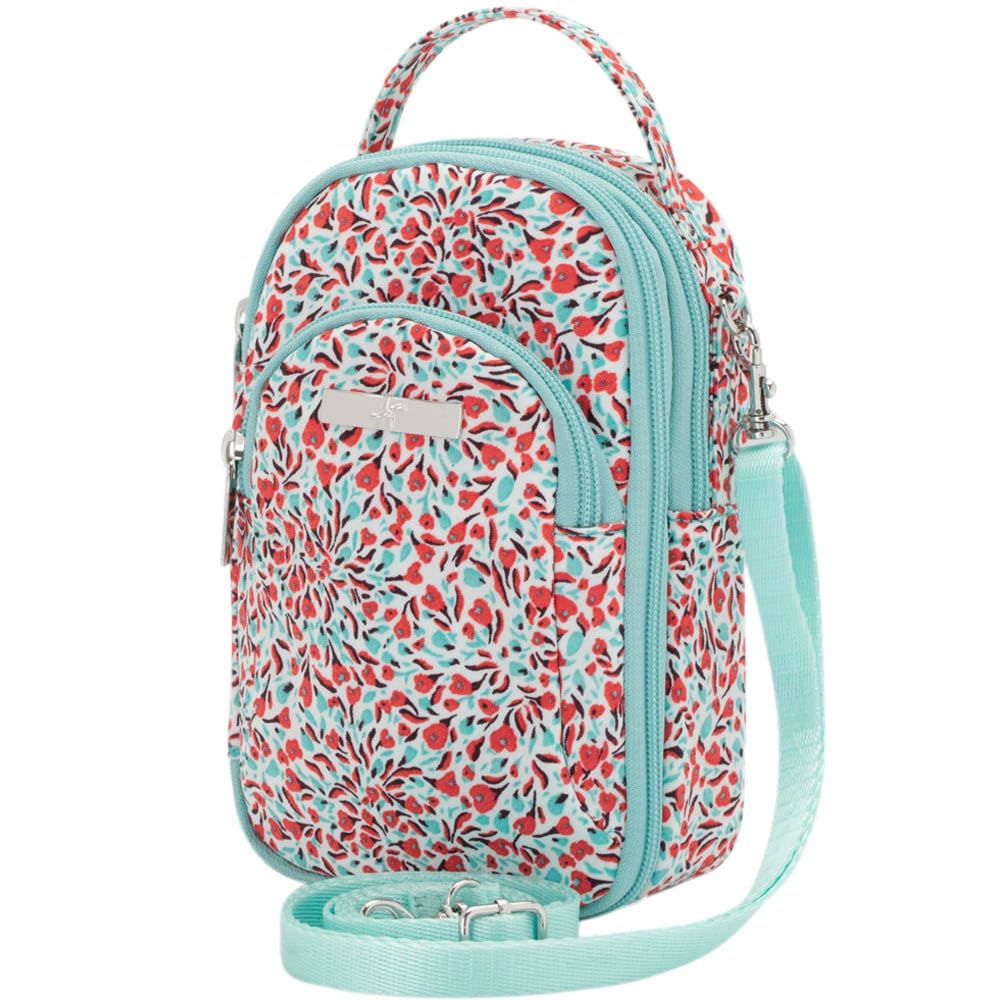 Insulated XL Triple Zip Diabetes Supply Purse. Diabetic Case Fits: Any Glucose Meter, Insulin Pump Supplies, Insulin, Test Strips, Insulin Pen, Glucagon, Phone and More (Lily)