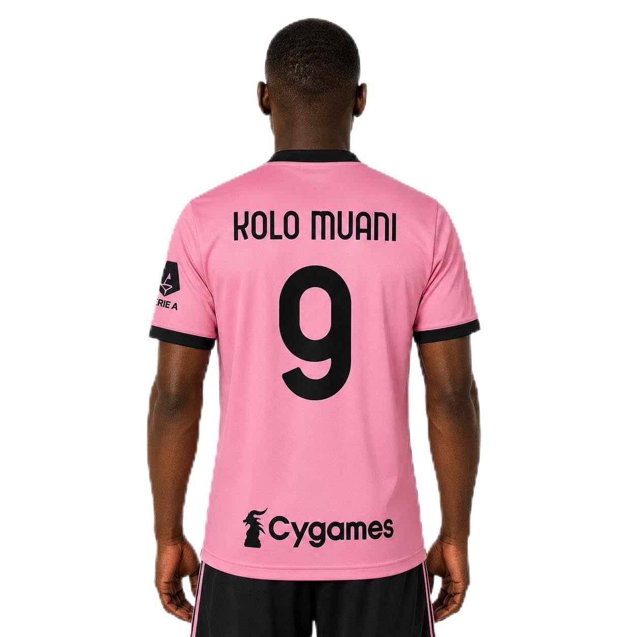Maglia Rosa Kolo Muani 9 Replica Ufficiale 2026-2027 Adulto e Bambino