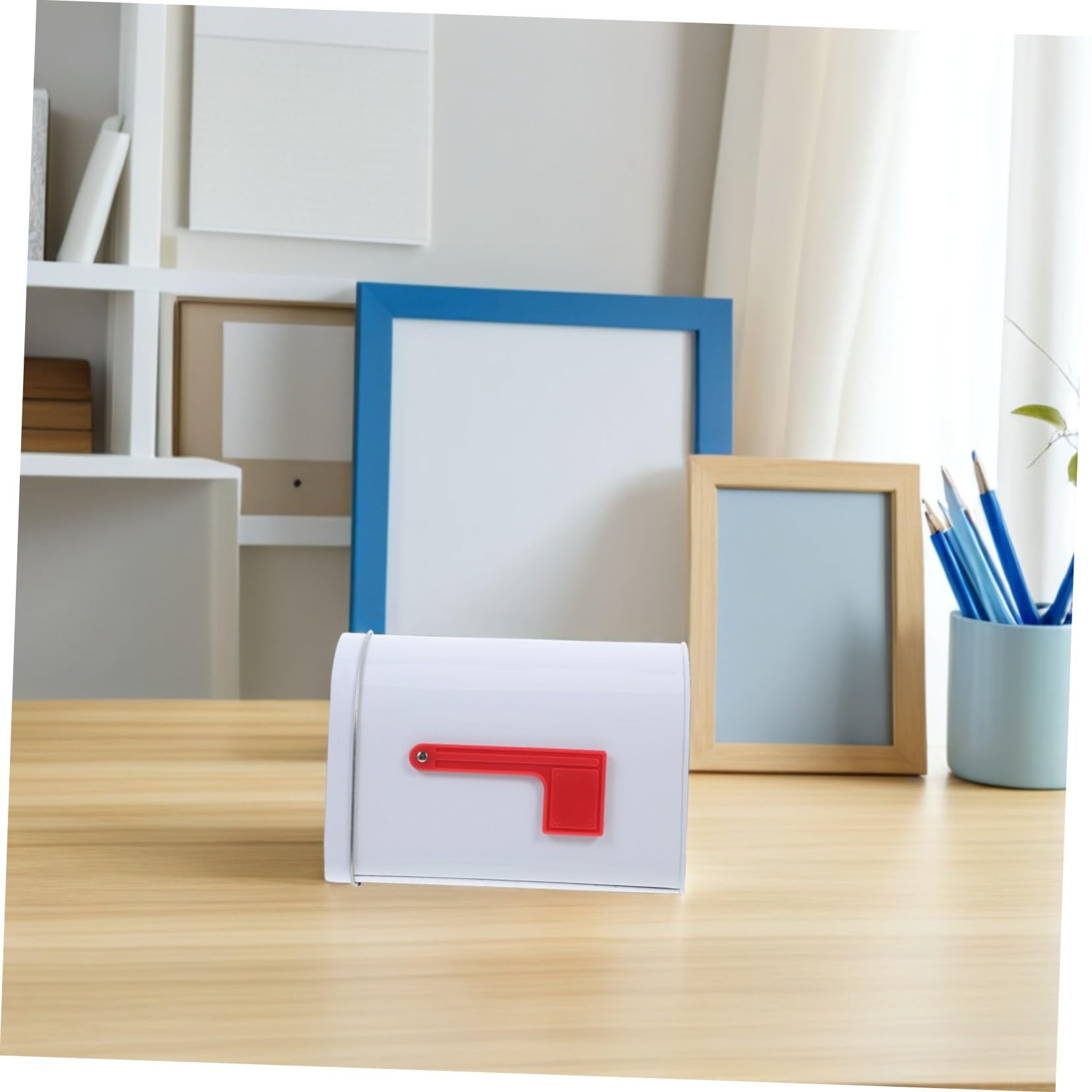 LIFKOME 4 Pezzi Scatole Portaoggetti Lettera in Metallo Piccole Contenitori Forma di Scatola Postale per Scuola Conservazione Dolcetti Natalizi Regali Matrimonio e Feste