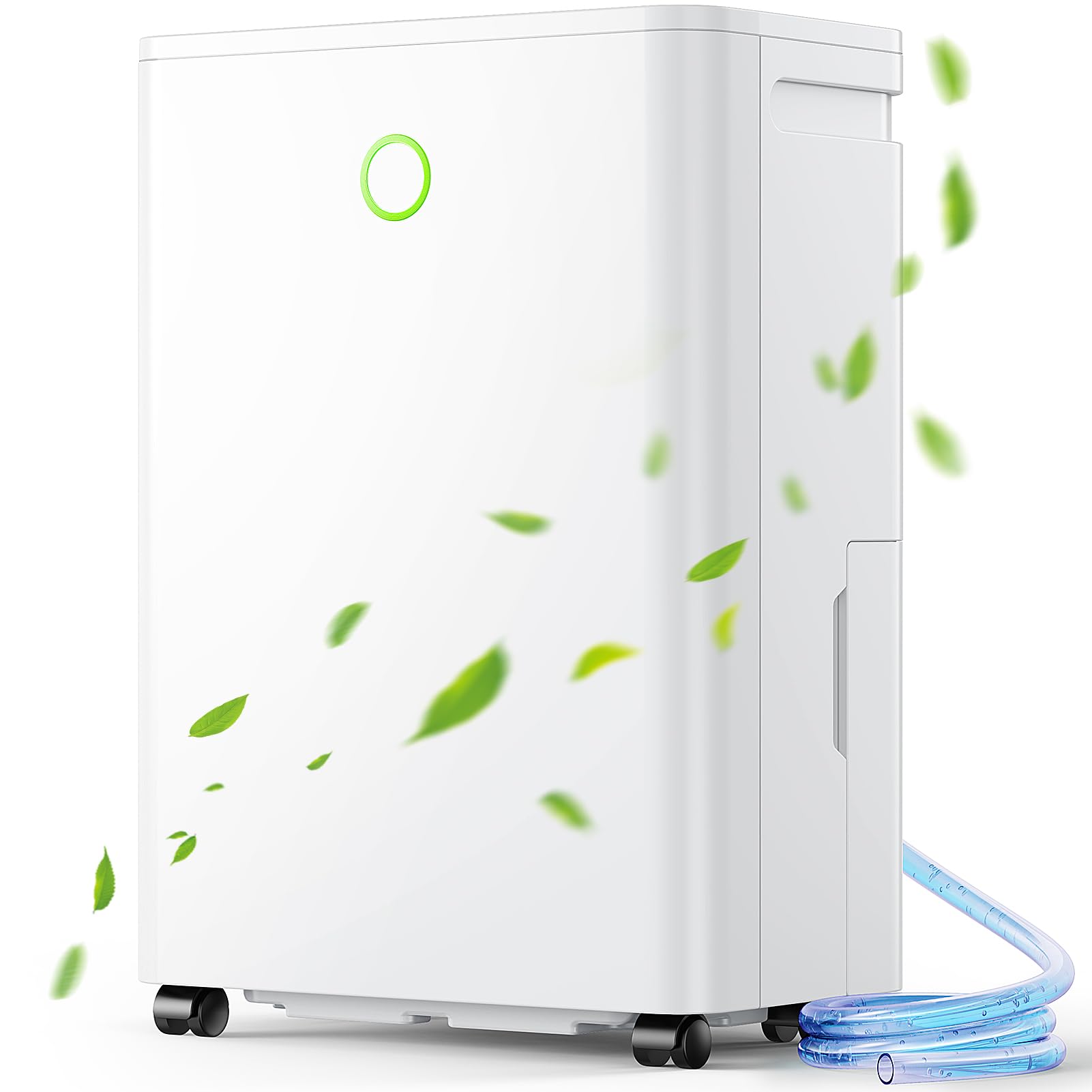 Deumidificatore Casa Muffa 12L/G - Controllo Intelligente Dell'umidità, Timer 24H, Scarico Continuo, Asciugatura dei Vestiti, Sbrinamento Automatico, per Stanza Grande, Camera da Letto, Bagno, Armadio