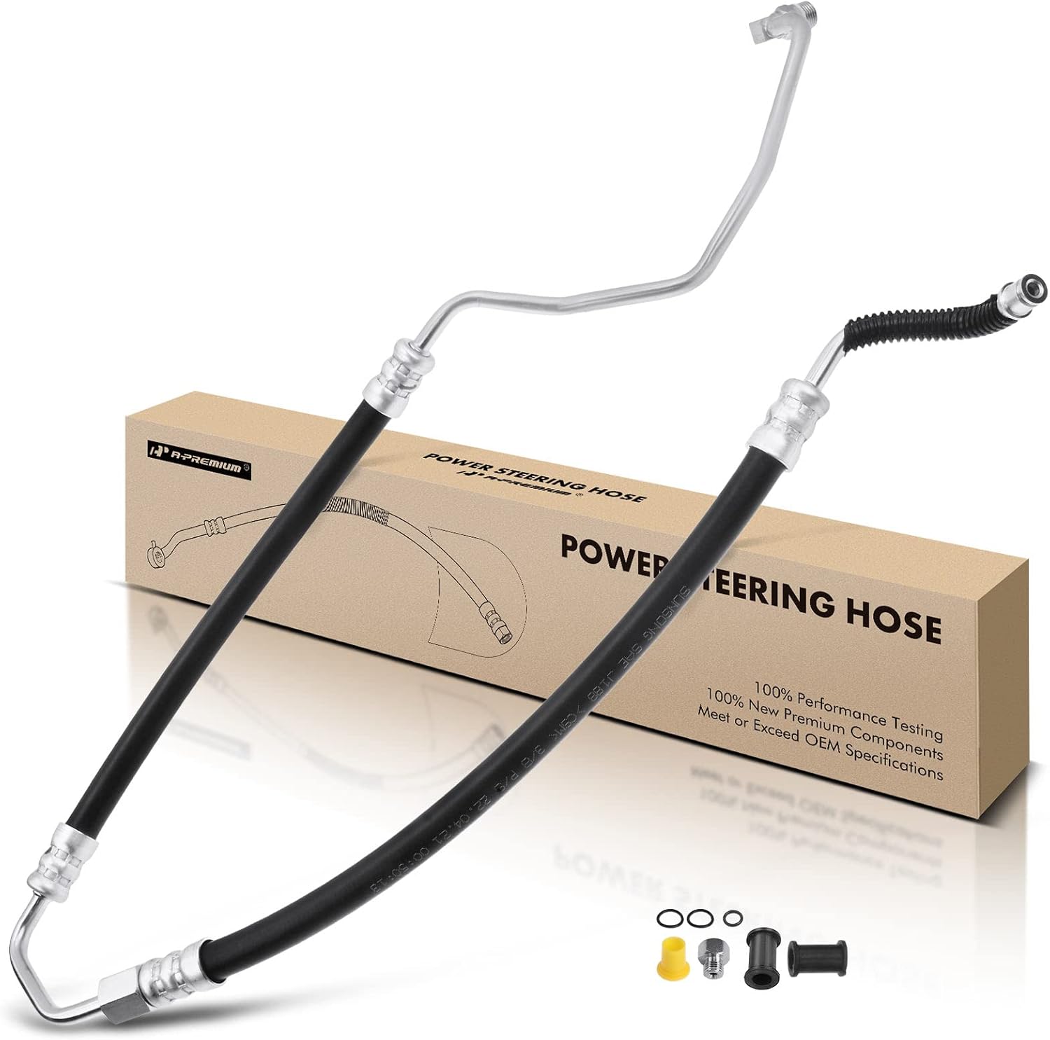 A-Premium Power Steering Pressure Hose Line Assembly Compatible with Ford Expedition 2008-2010, F-150 2009-2010 & Lincoln Navigator 2008-2010, 5.4L, Pump to Gear/Rack