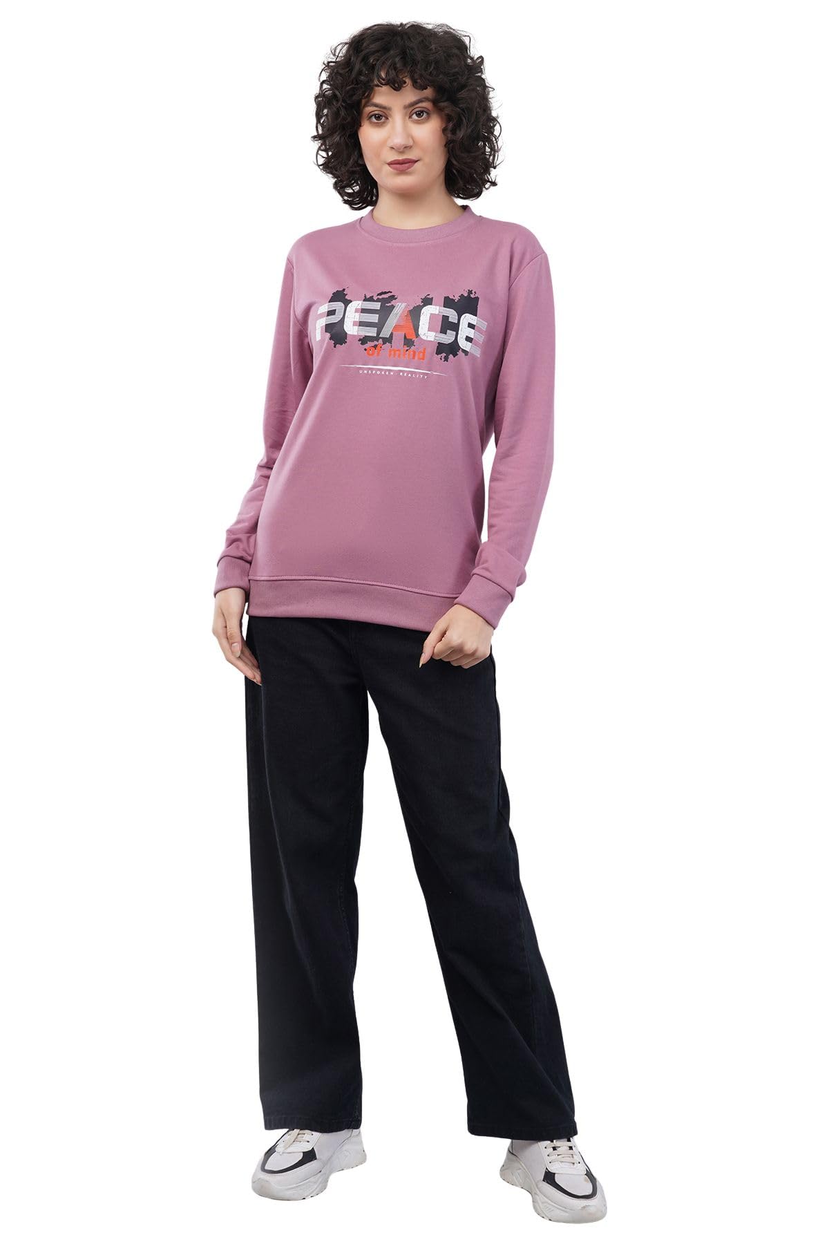 agatelier Women's Cotton Fleece Round Neck Full Sleeve Sweatshirt-picture-13