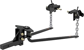 17057 Round Bar Weight Distribution Hitch with Integrated Lubrication, Up to 14K, 2-Inch Shank, Black