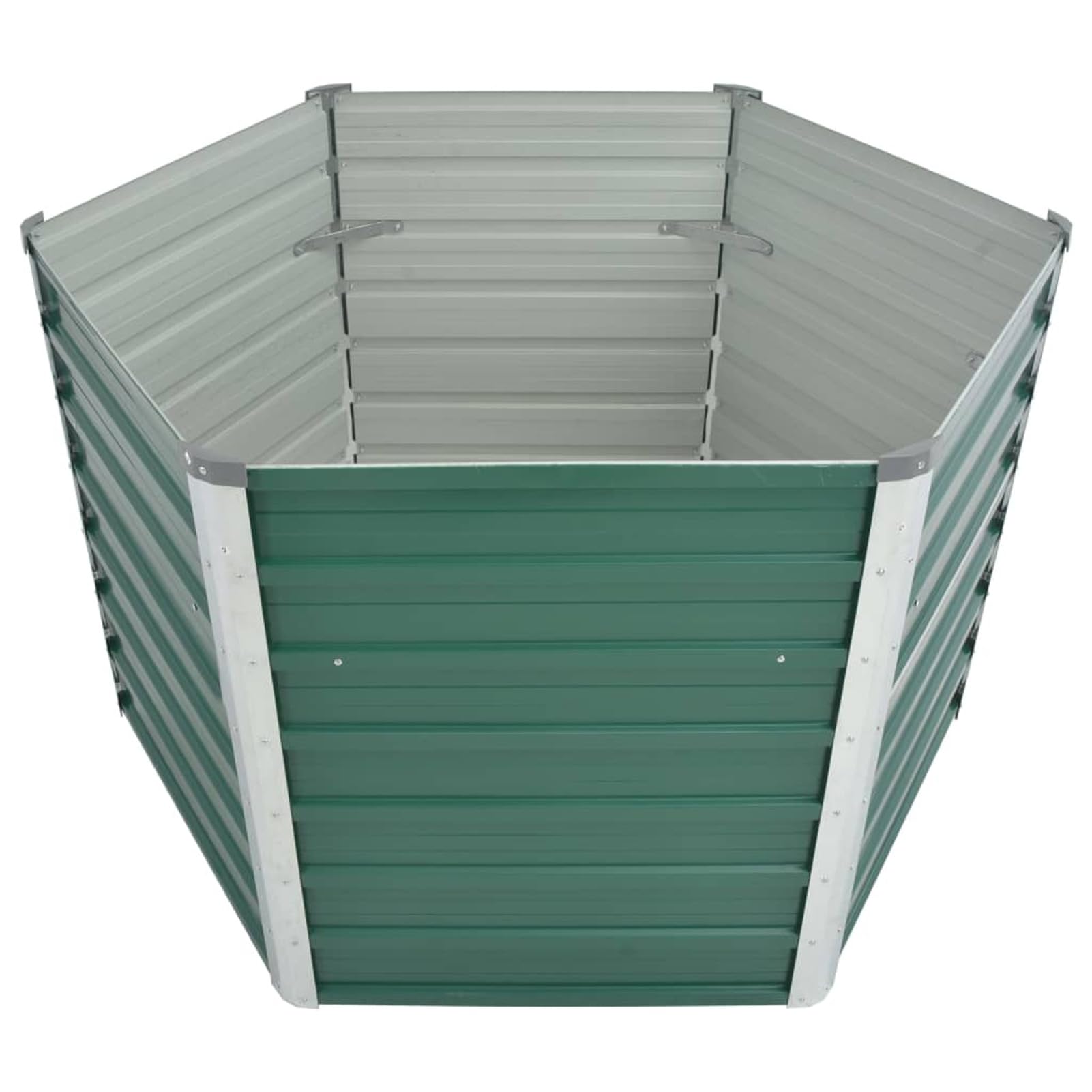 Arriate, Mesa De Cultivo, Huerto Domestico, Cultivo De Plantas Aromaticas, Arriate De Jardín, de jardín de Acero galvanizado Verde 129x129x77 cm