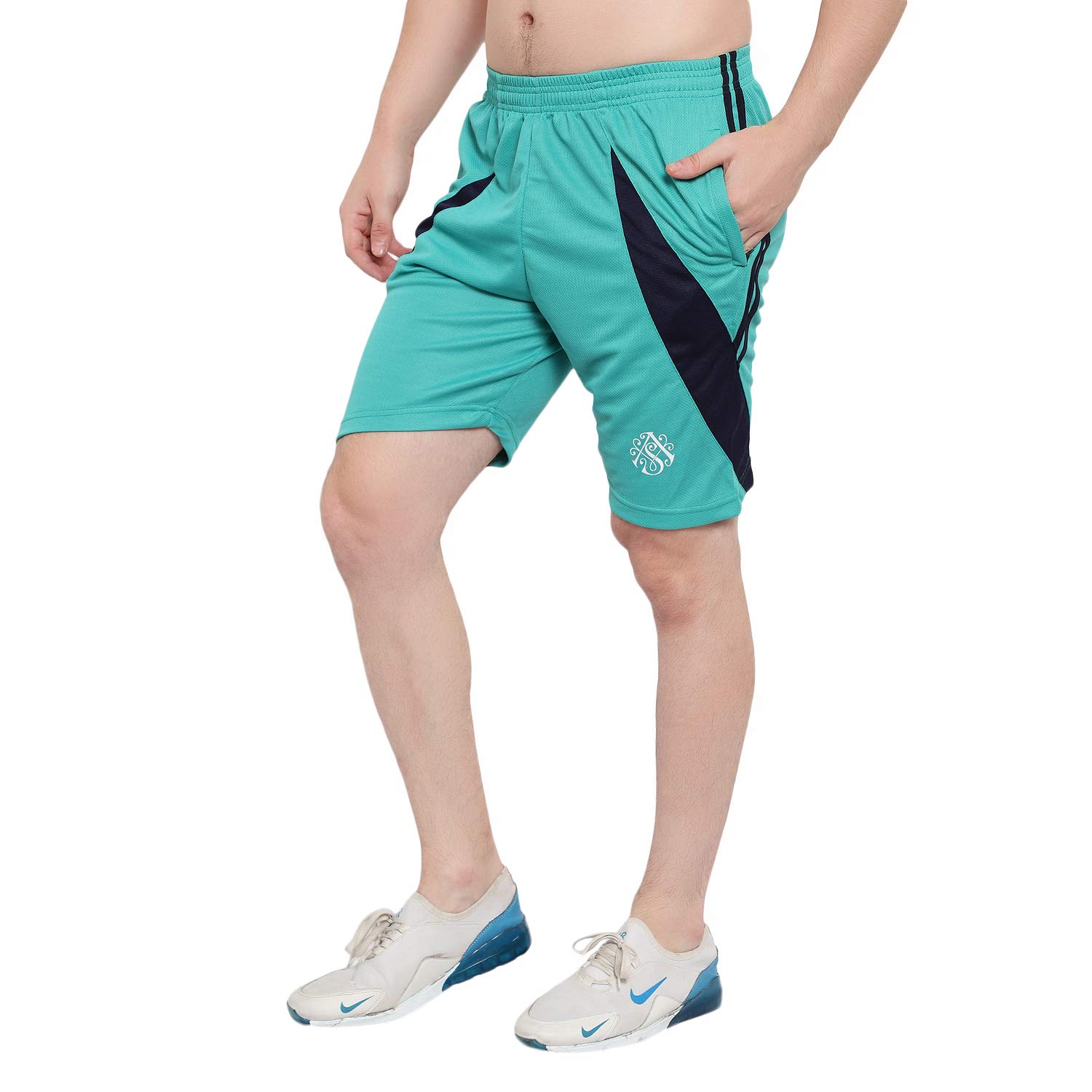 dia a dia Men’s Gym Shorts with Zipper Pockets Breathable Sports Shorts-picture-27
