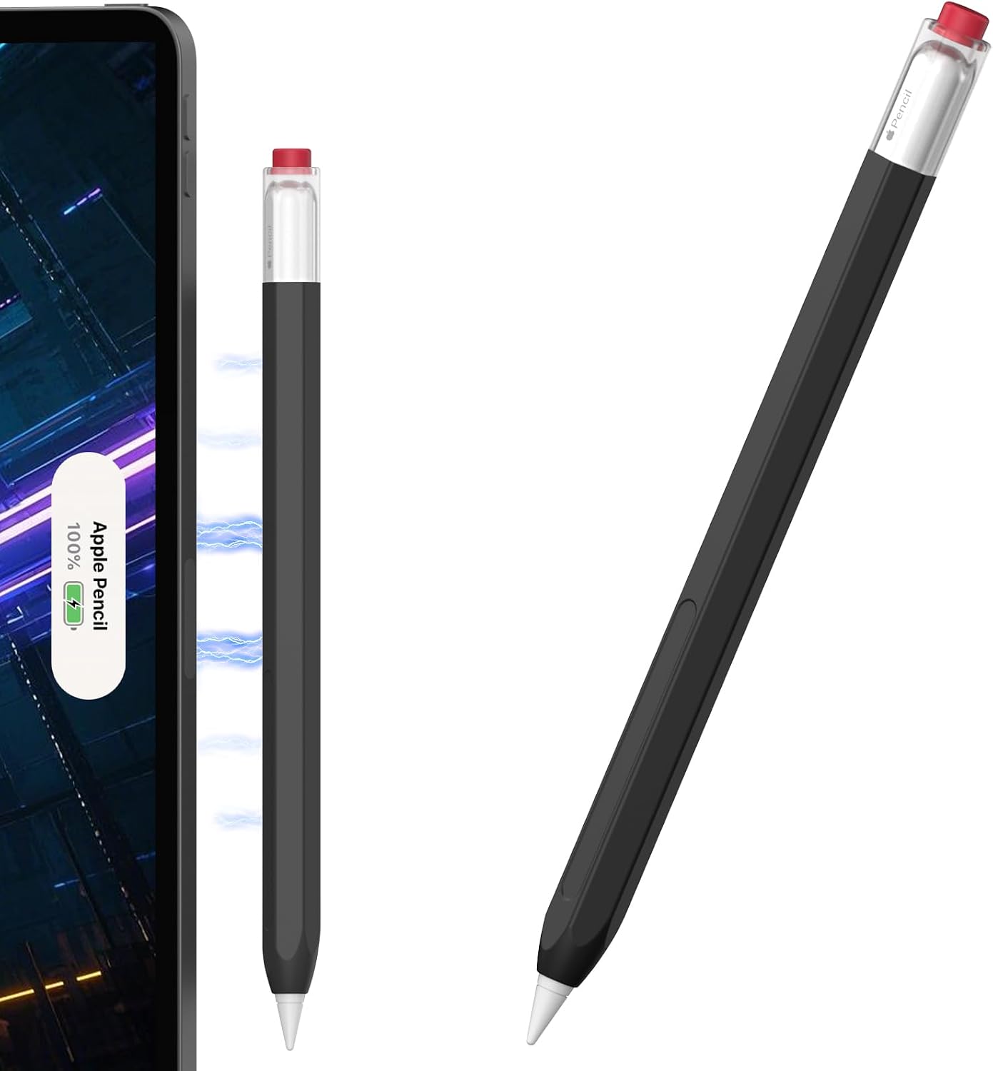 Classic Hexagon Case Cover Compatible with Apple Pencil 2nd Generation & Apple Pencil Pro Support Magnetic Charging and Double Tap (Beige)