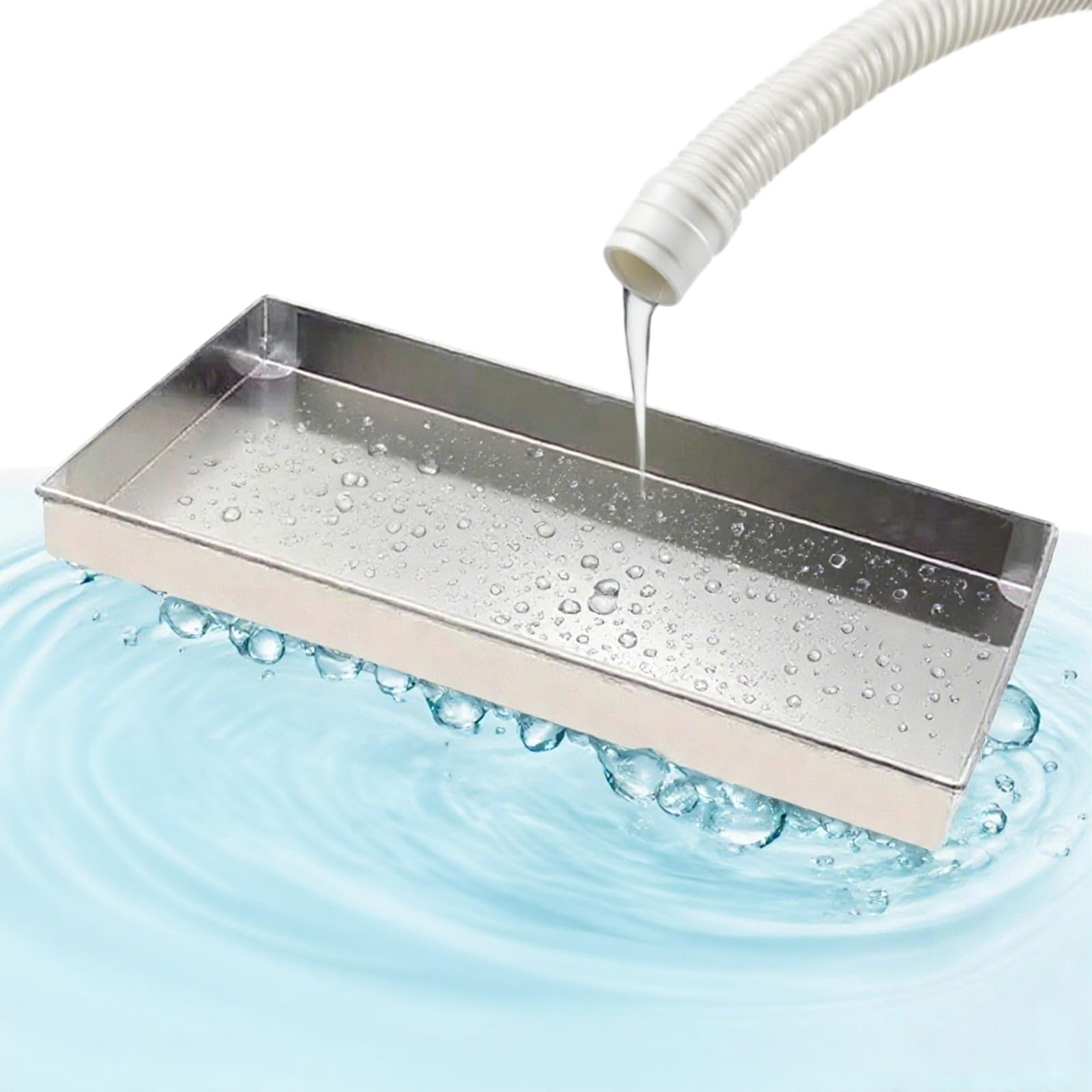 Edelstahl Auffangwanne Wasserschale der Klimaanlage Auffangwanne Wanne für Wassersammler in Waschmaschinen und Kühlschränken Automatische Ölauffangwanne(50x40cm(20x16in))