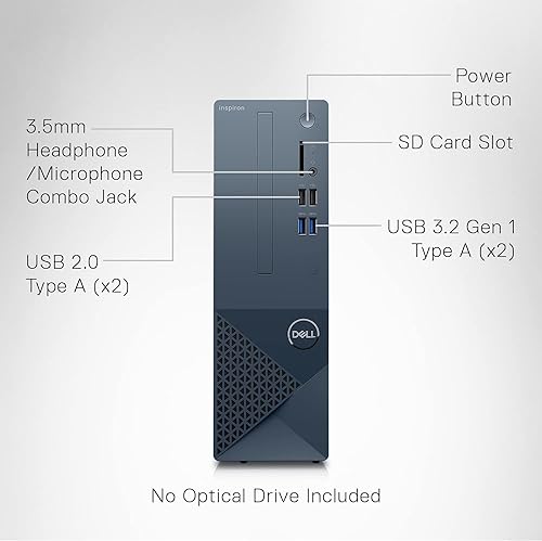 Miniatura 7 de DELL Computadora de escritorio pequeña Inspiron 3020S 2023, Intel Core i5-13400, gráficos Intel UHD 730, Bluetooth, WiFi, Windows 11 Pro, servicios