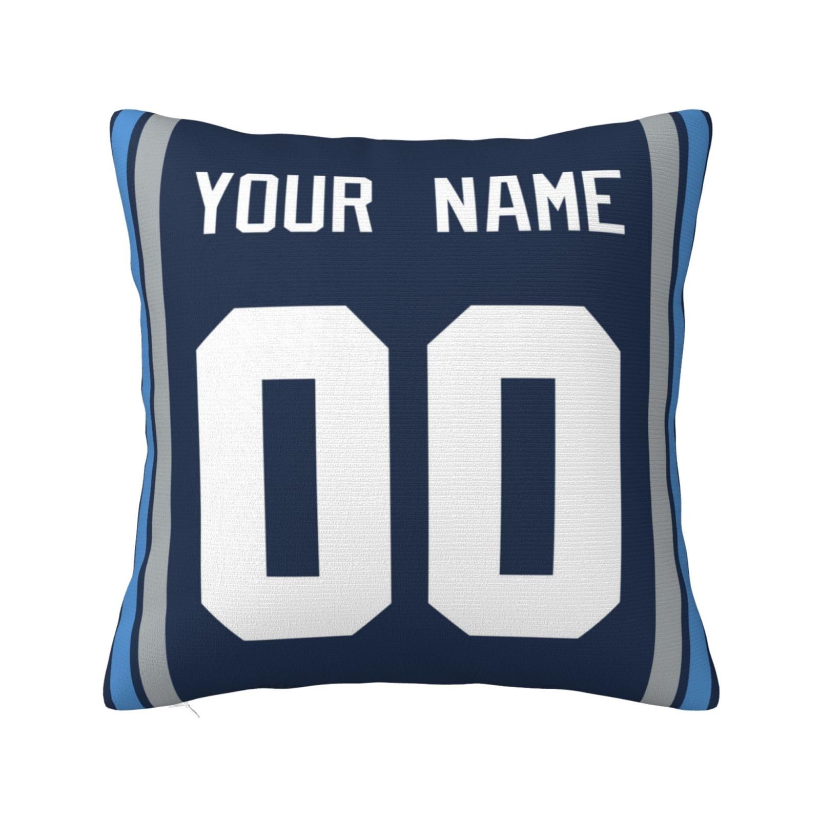 MMAOLP Custom Name and Number Pillow Case,Personalized Pillowcase for Family,Throw Pillow Cover Gift for Sofa Couch Bed Chair Decorative Multiple Size Options 24x24 Inch