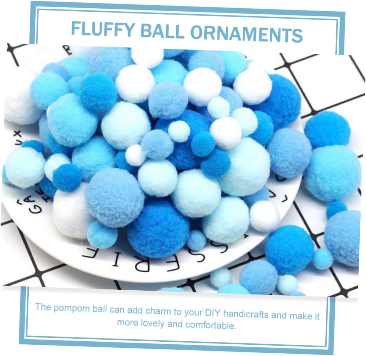 Gadpiparty 4pcs Pompom Crafting Decorative Accessories for Clothing Props and Creative Projects for Boys and Girls Art Activities