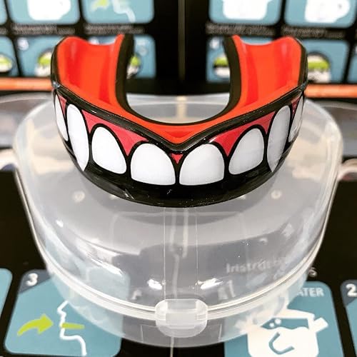 Miniatura 7 de Protector bucal deportivo para niños y jóvenes, sin BPA, para karate, fútbol americano, artes marciales, rugby, boxeo, hockey (incluye estuche de