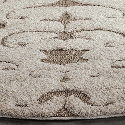 Tapete Redondo 200.66 cm Cream Beige Safavieh Shag miniatura 3