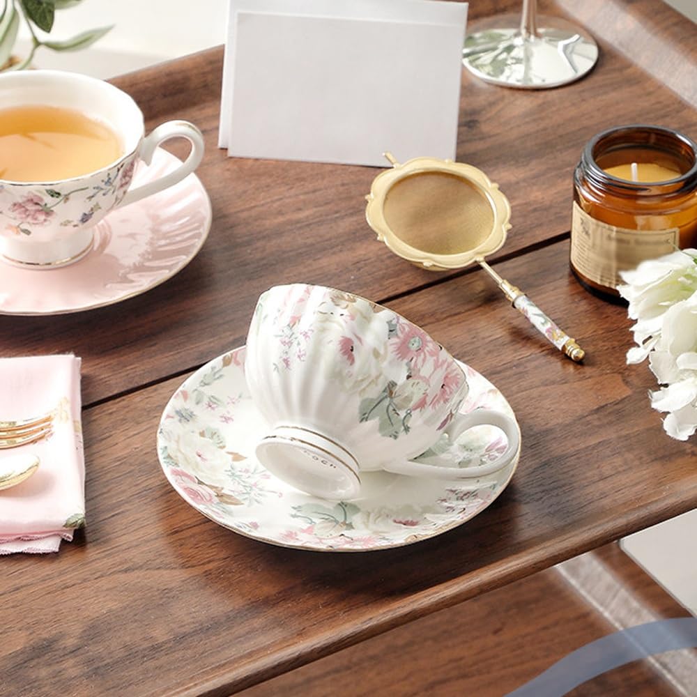 4-częściowy zestaw filiżanek do espresso i spodków, ceramiczny zestaw filiżanek do kawy i spodków, pojemniki na kawę do specjalnych napojów kawowych i herbaty
