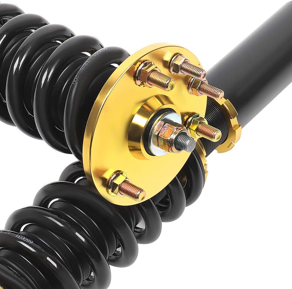 Coilover Struts Spring Shocks Adjustable Height Coilovers Suspension Struts Coil Spring Shocks and Struts Full Set Kits ECCPP Fit for 2004-2008 for Acura TSX /2003-2007 for Honda for Accord - Golden