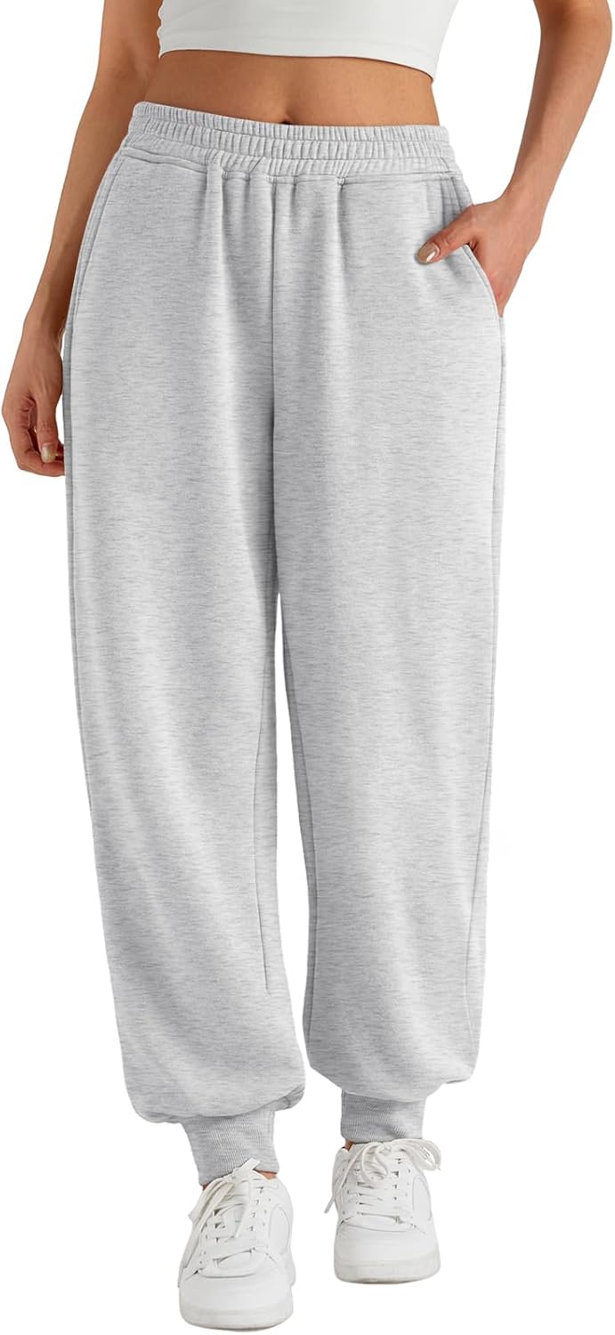 Trendy Queen Womens Sweatpants Baggy Athletic Joggers with Pockets Lounge Pants