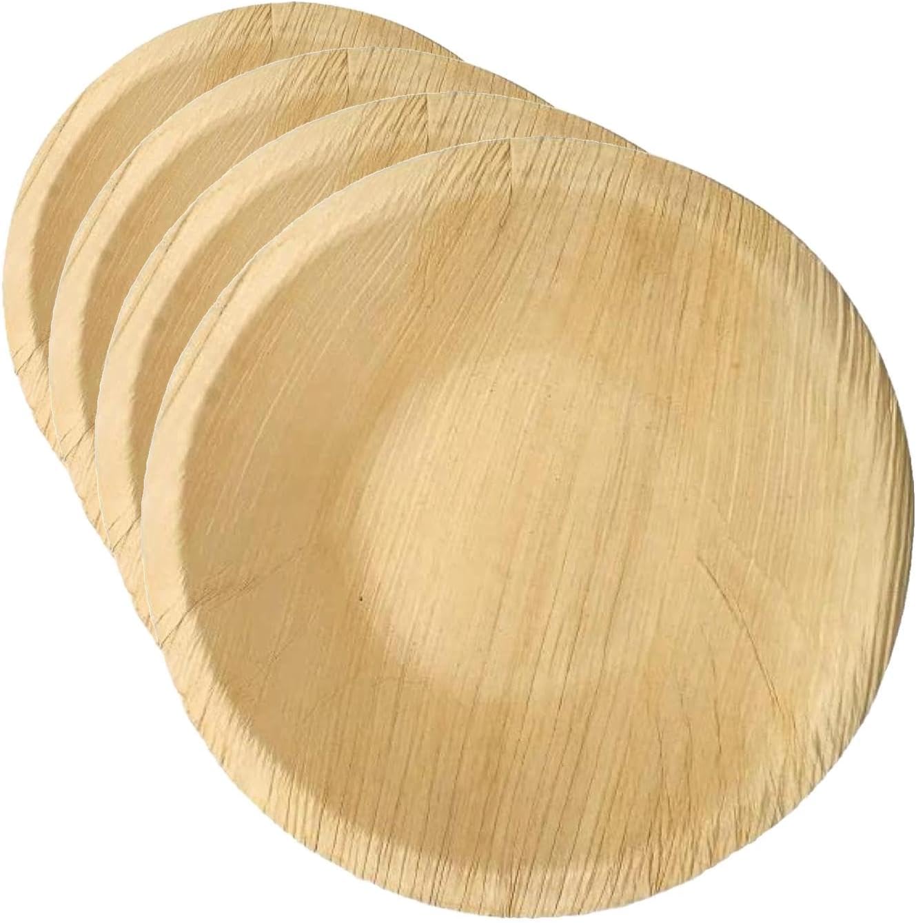 Perfect Six 100% Compostable 5"Diameter Palm Leaf Bowl. Biodegradable, Strong, Disposable and Eco Friendly-25 Bowls