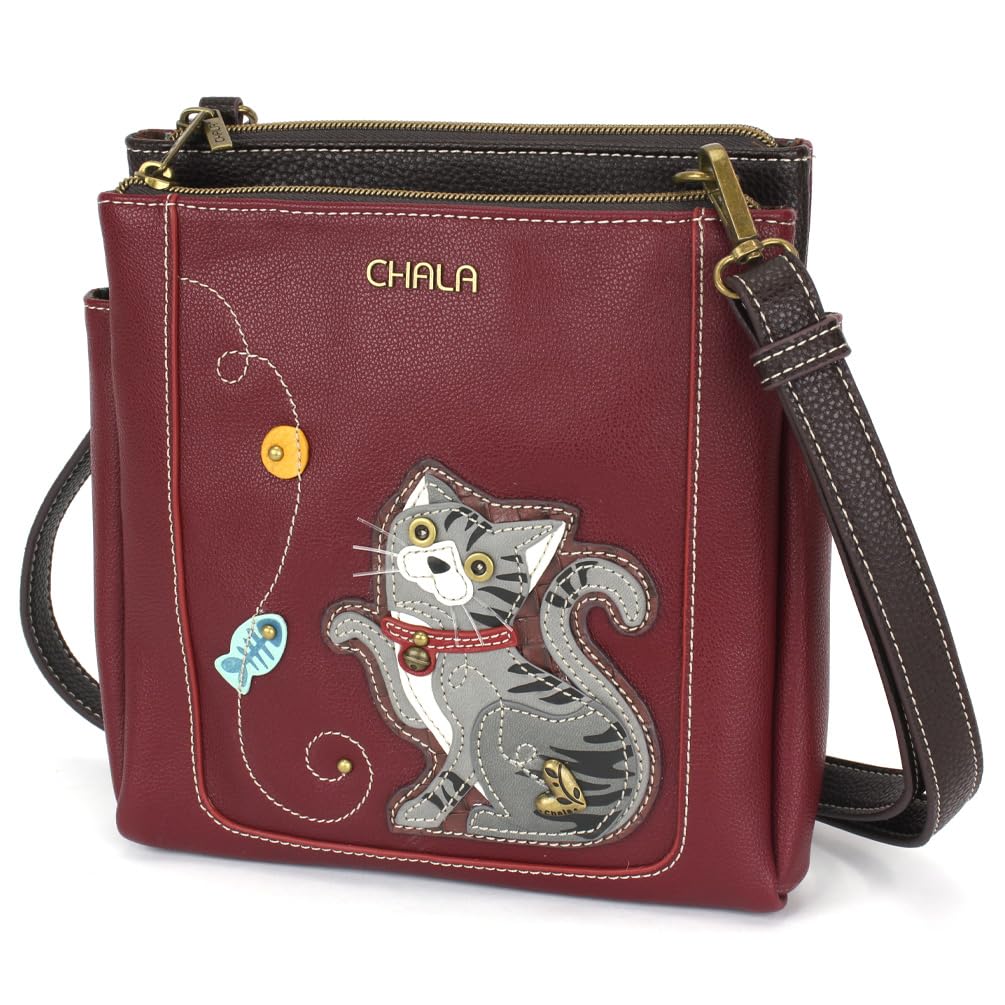 CHALA Merry Messenger RFID Protected Women Faux Leather Shoulder Purse with Adjustable Crossbody Strap