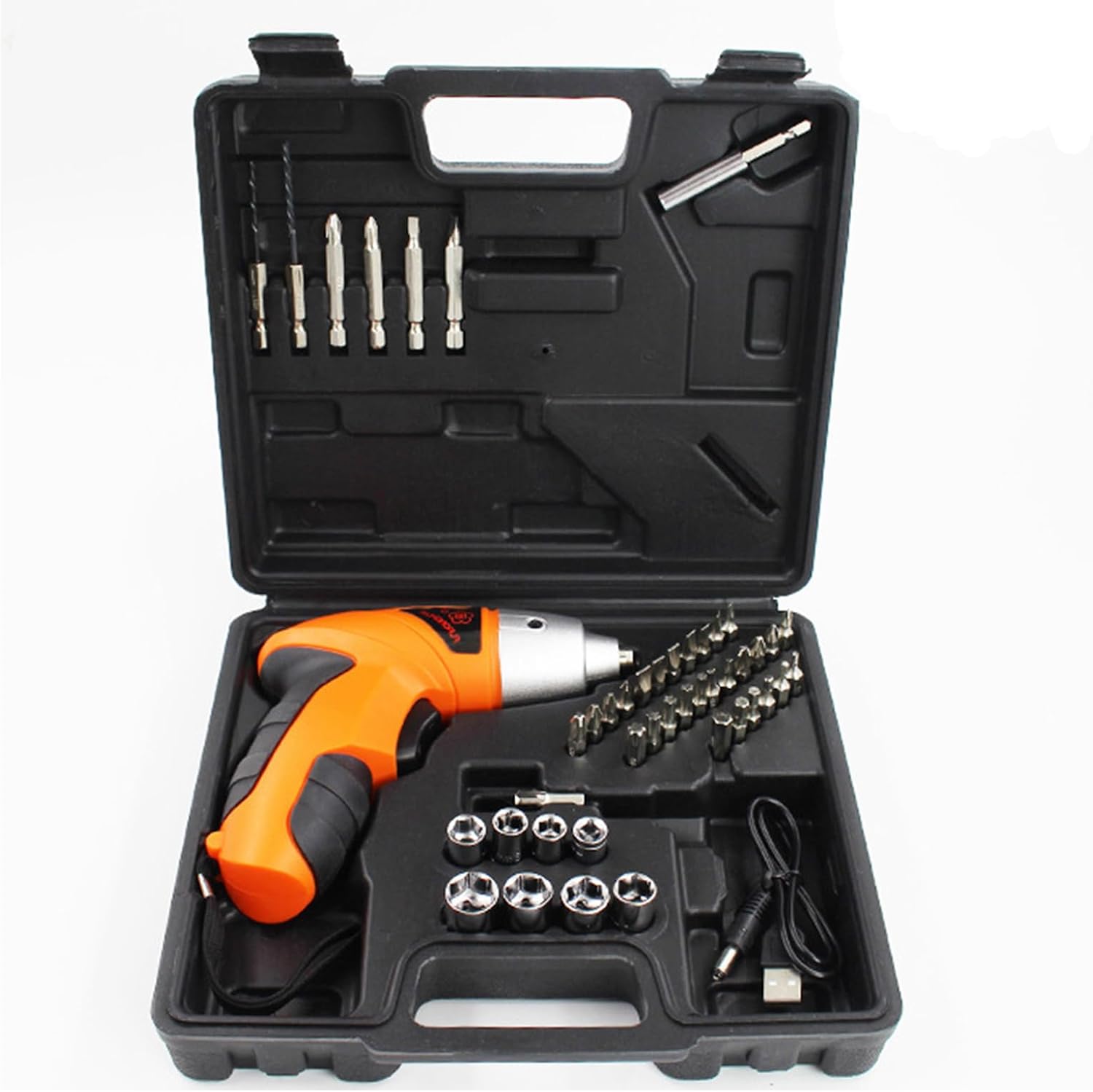 TopHomer Cordless 3.6V Power Electric Screwdriver Kit with Drill Screwdriver Bits Indicator LED Light for Furniture Installation Repairing Easy to Carry