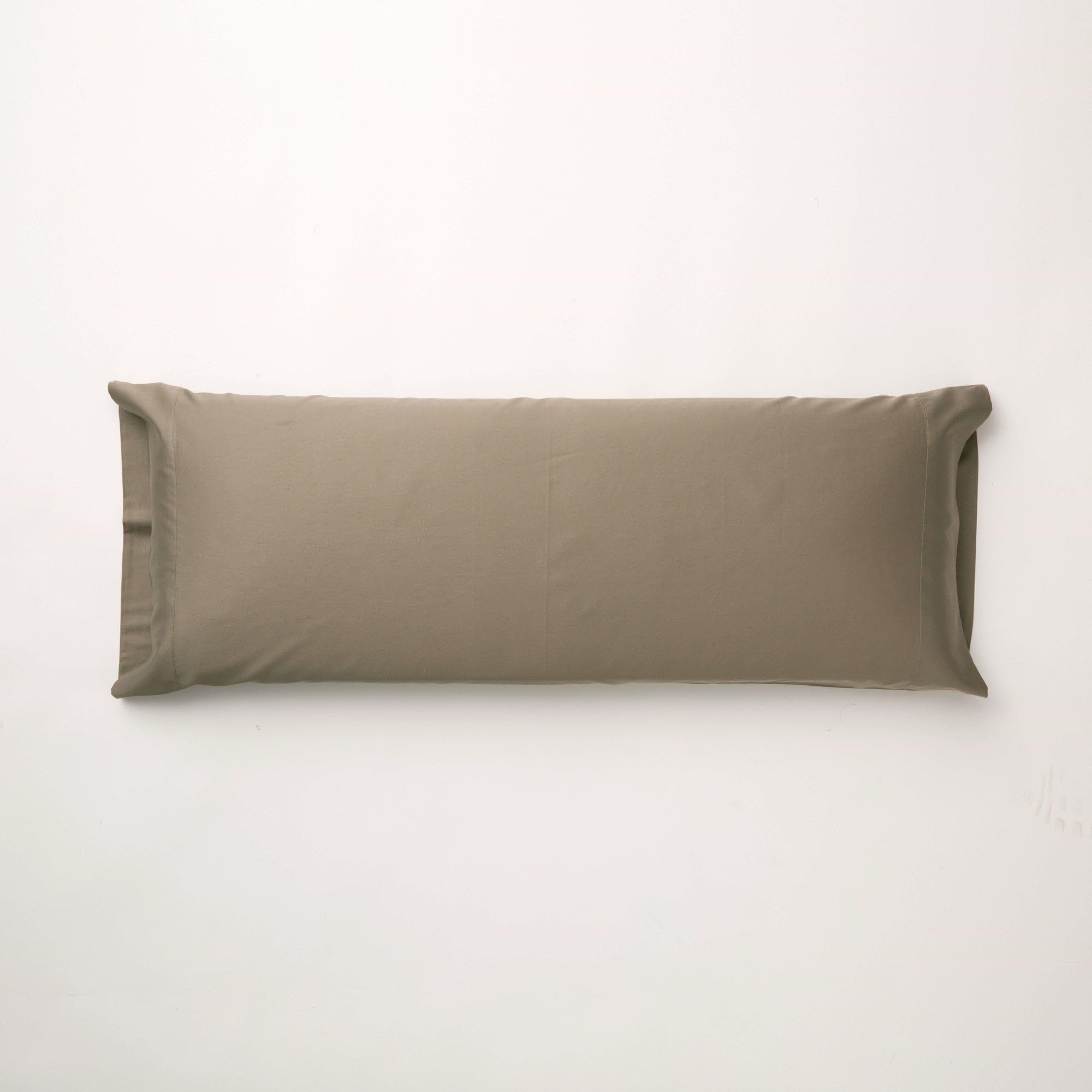 BELUM | Funda Almohada Satén 300 Hilos Liso Medida: 105 cm Color: Desert Sage | Funda Almohada Satén suavidad al Tacto y Confort al acostarse en Ella