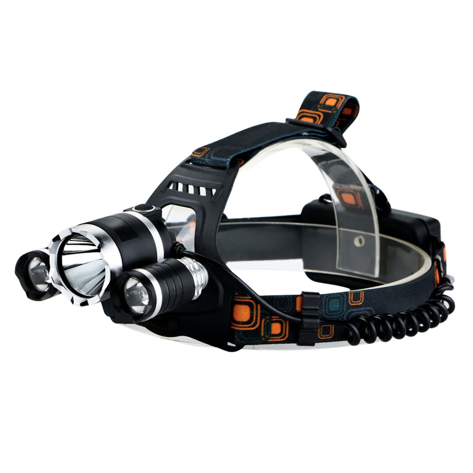 ONOGALSpot Light Dual Headlamp Front Head Caving Climbing Camping Hiking Charger Wall 4604