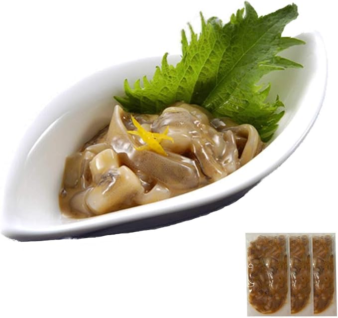 Amazon イカ屋荘三郎 国産イカのイカゲソ 足 とエンペラ 耳 の塩辛60g 3袋 イカ屋荘三郎 塩辛 珍味 通販