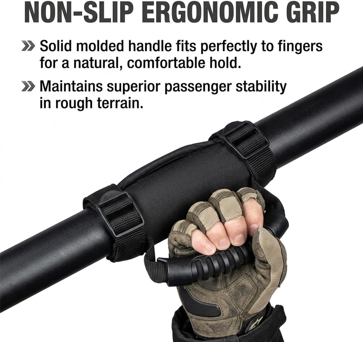 Roll Bar Grab Handles for Can-Am Defender 6×6 HD10 XT 2021–2026– Heavy-Duty Padded Straps for Side-by-Side Off-Road Vehicles, Secure Grip & Passenger Safety