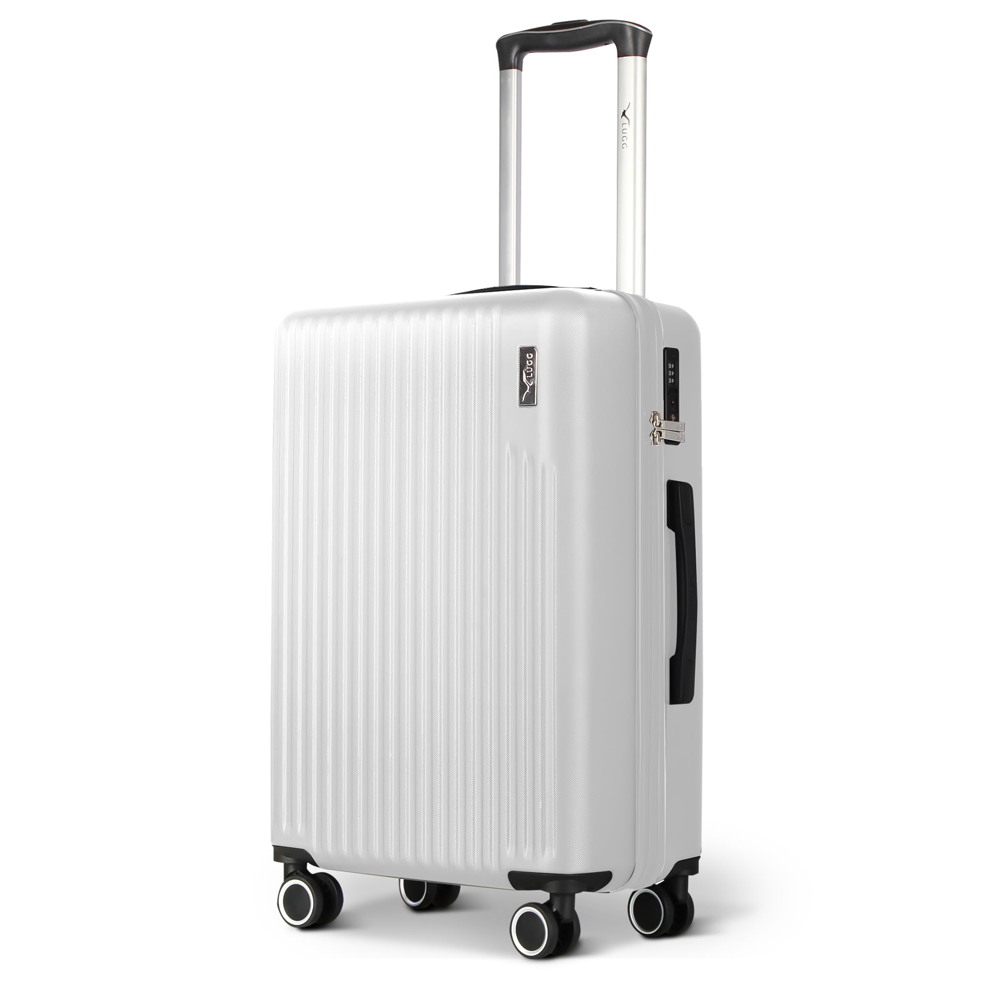 LUGG 20inch Vacay Suitcase ABS Luggage with TSA Indent Lock, Aluminium Trolley Handle, 360° Spinner Wheels, Water-Resistant & Durable Material - Airline Compatible (55 x 23 x 35cm) — view 29