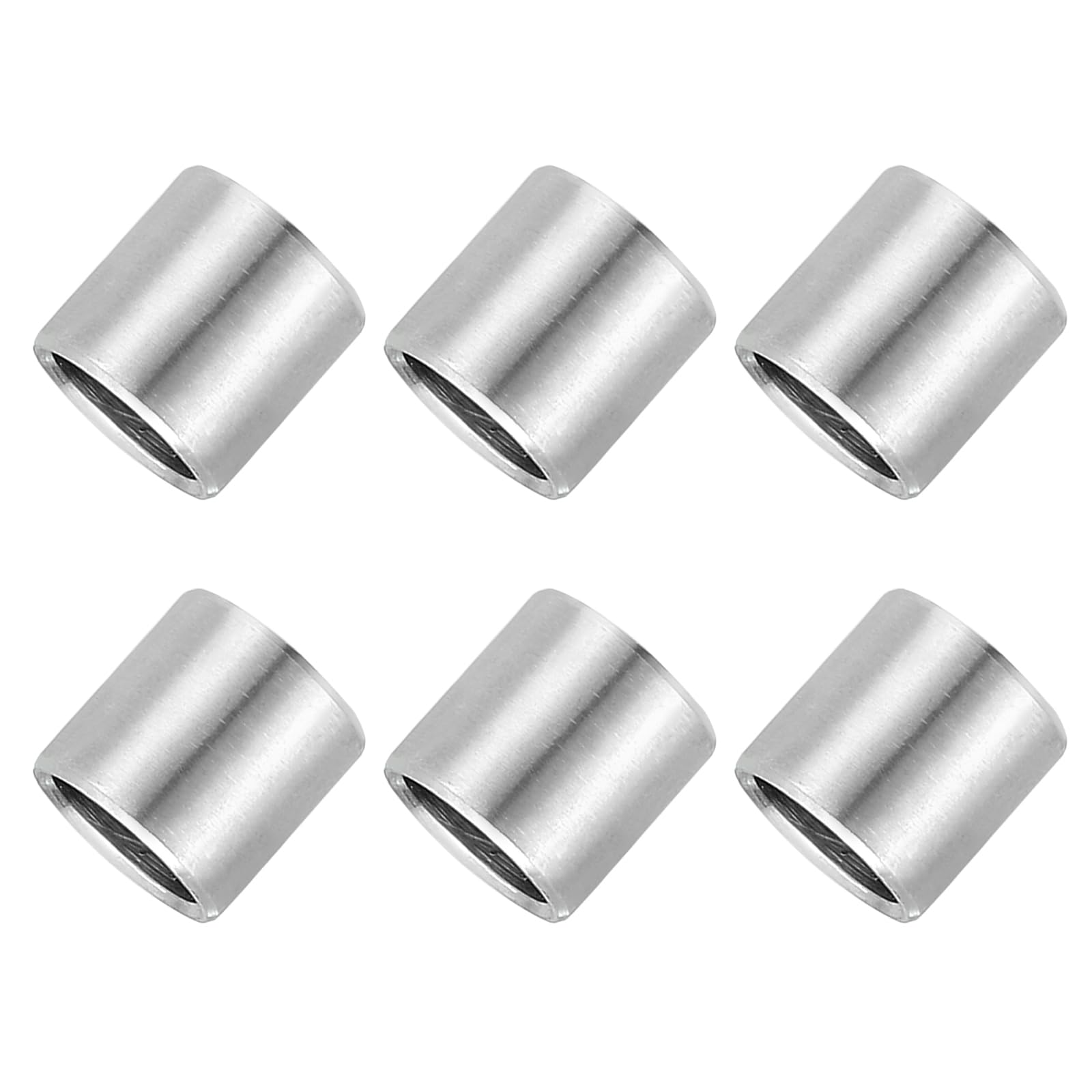 PATIKIL 6 Pcs Stainless Steel Spacers, 8mm ID x 10mm OD x 11mm Height 304 Stainless Steel Bushing Screw Standoff Unthreaded Round Spacer for 5/16"M8 Screws Bolts Nuts
