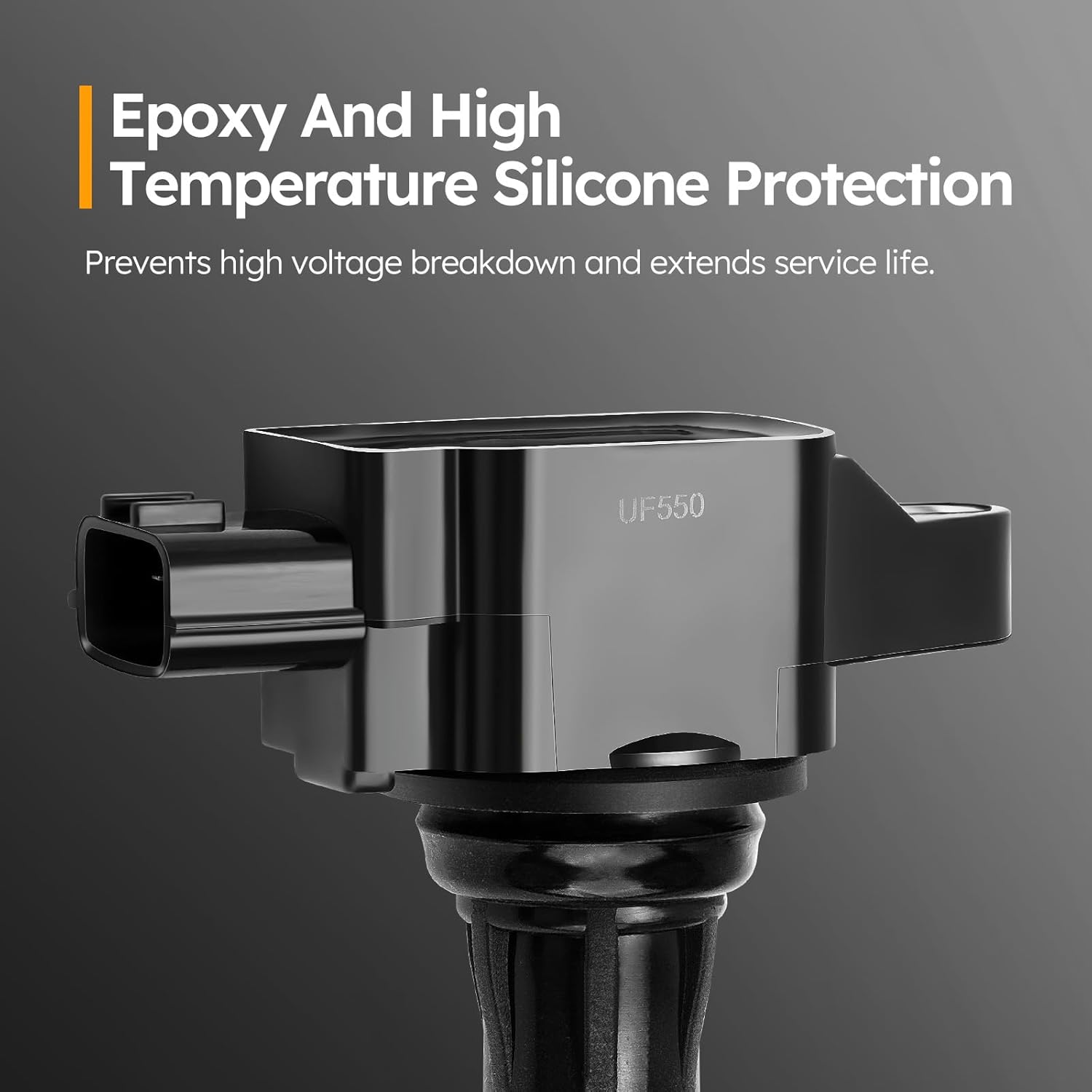 UF550 Ignition Coil Pack Compatible with Nissan Altima Maxima Murano Pathfinder Quest 350Z/Infiniti EX35 FX35 G25 G35 JX35 M35 M35h Q50 Q70 QX60 3.5L V6 Replaces#C1670 22448-JA10C 5C1727 (set of 6)