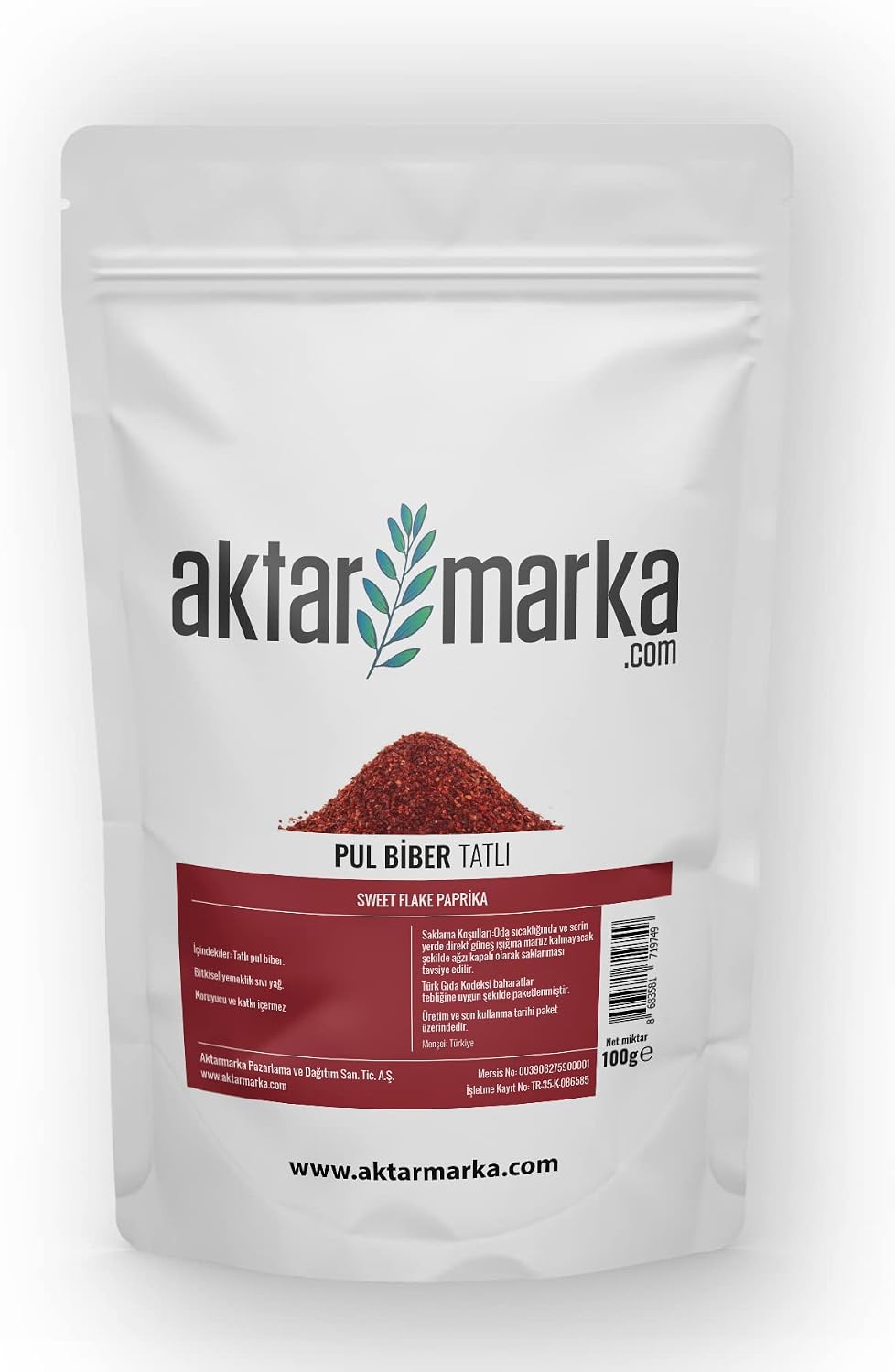 Pul Biber Tatlı 100 Gr