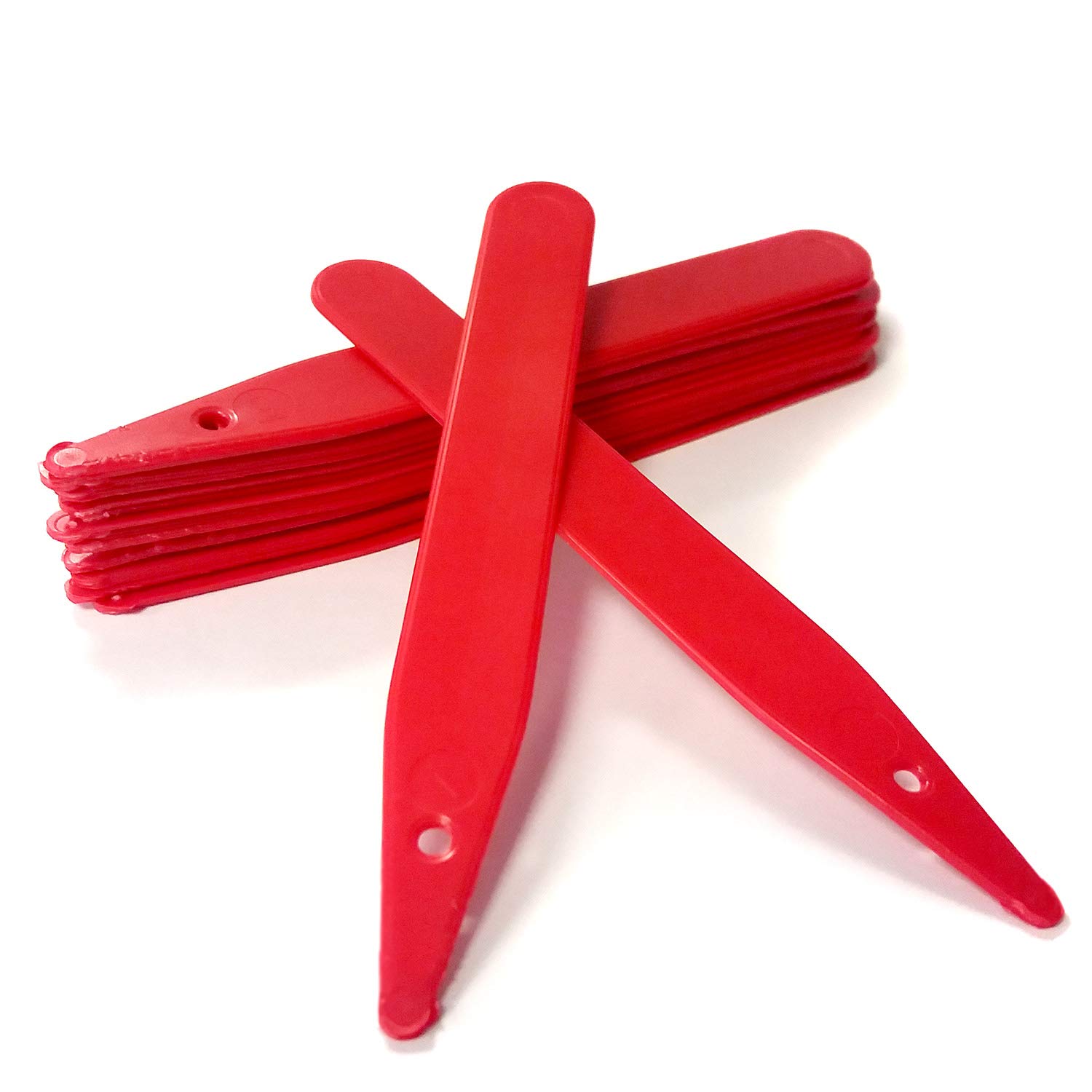 Elixir Gardens 10cm/4" Plastic Resuseable Plant/Flower Stick-in Labels/Tags | Red x 200