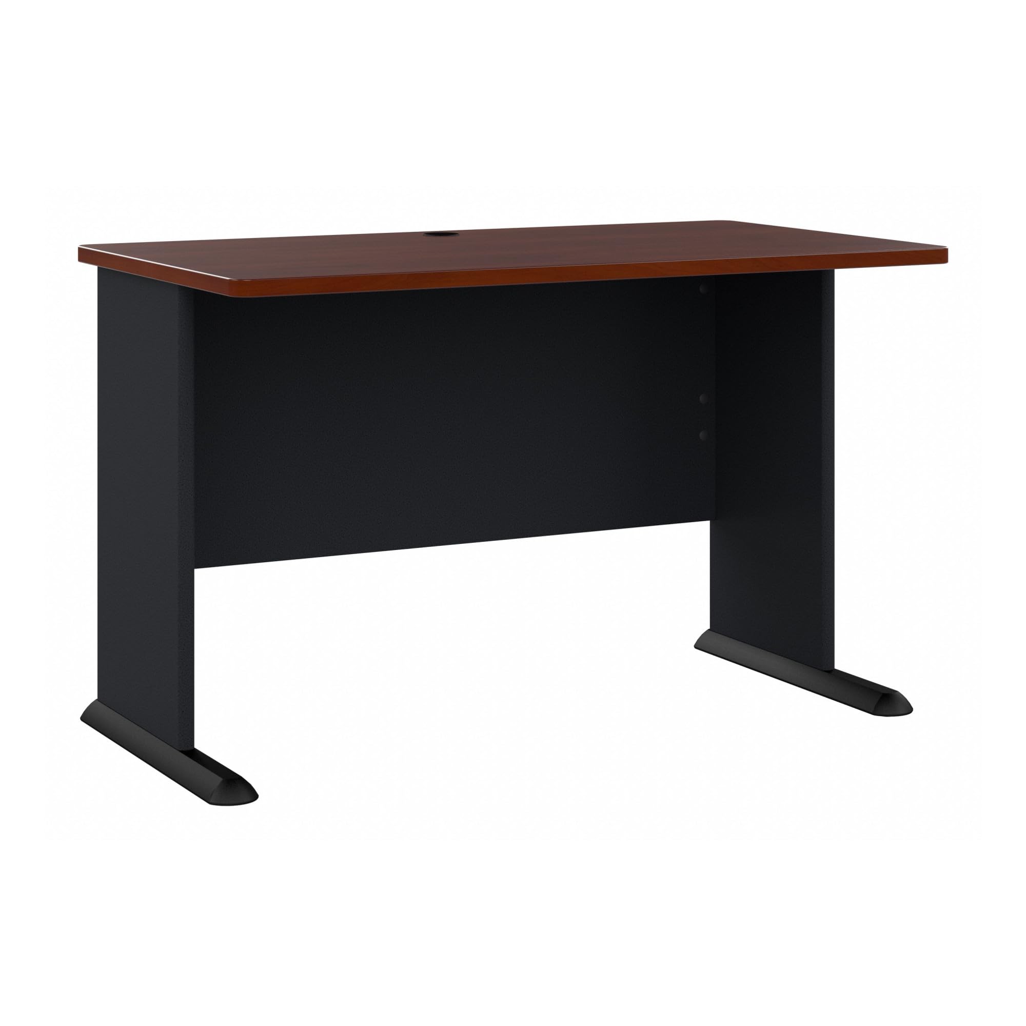 Bush Business FurnitureSeries A 48W Computer Desk in Hansen Cherry and Galaxy, Small Office Table for Home or Professional Workspace