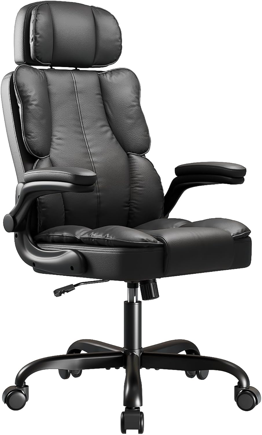 Kensaker Executive Office Chair High Back Lumbar Support PU Leather 135° Recline Adjustable Headrest 400LBS