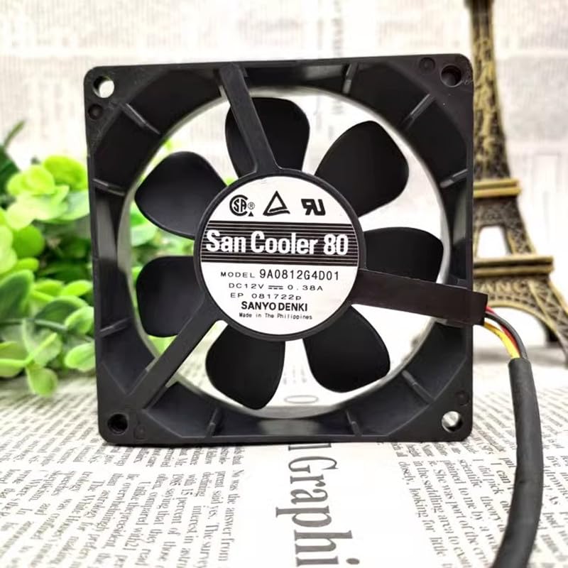 9A0812G4D01 8025 DC 12V 0.38A 8CM Cooling Fan
