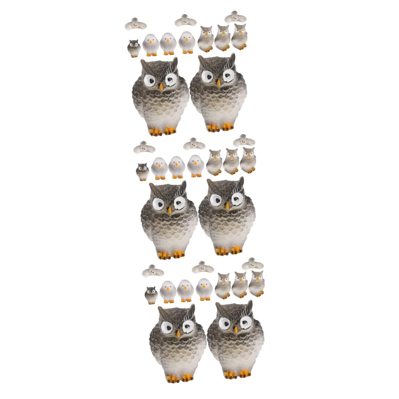 Mini chouettes figurines animalières Toddmomy pour décorations de micro plantes