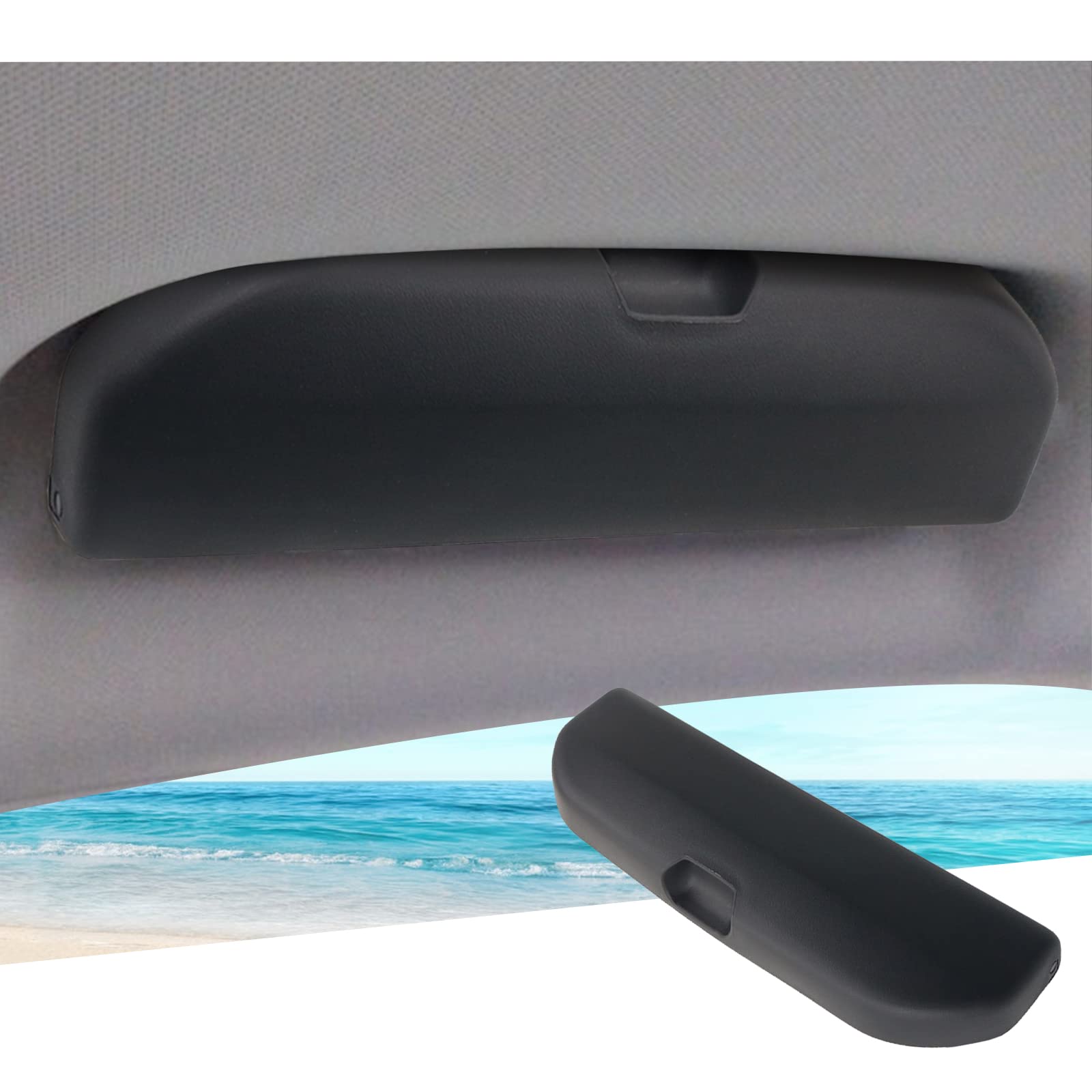 GAFAT Peugeot 208 e-208/ Peugeot 2008 e-2008 Restyling 2020-2025 2026 Porta Occhiali da Sole Custodia, Peugeot 208 Contenitore Organizer, Peugeot 2008 Accessori [OEM Originale] (Nero)
