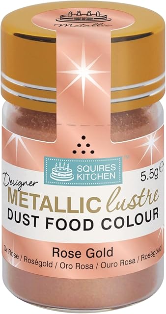 Squires Kitchen Designer Metallic Lustre Dust Rose Gold 5.5 Gram