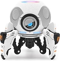 Vista 9 de Soporte para Homepod Mini, trípode de ABS con forma de robot, montaje seguro y estable con almohadilla de silicona antideslizante que protege bien