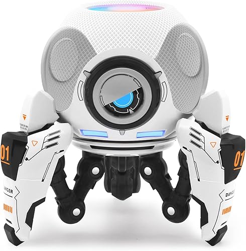 Miniatura 9 de Soporte para Homepod Mini, trípode de ABS con forma de robot, montaje seguro y estable con almohadilla de silicona antideslizante que protege bien