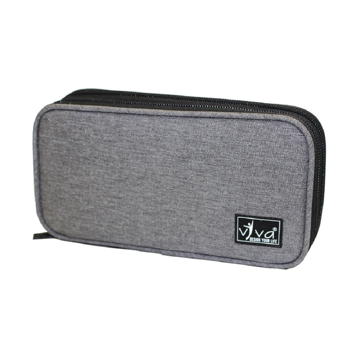 Utility Multipurpose Toiletry Bag - Travel Organizer for Makeup, Skincare, Toiletries, Personal Essentials, and Cosmetics - Compact, Waterproof, and Durable (Grey)-image-48
