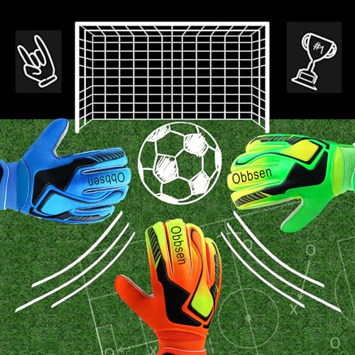 JOYJ Guantes de Portero de Fútbol para Niños, de Látex con Agarre Fuerte y Protección de Dedos Desmontable, Guantes de Portero - imagen 8
