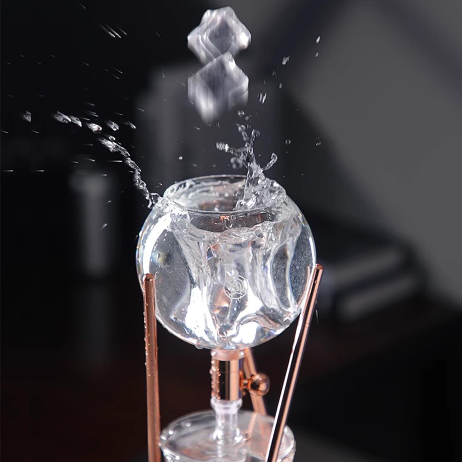 Ekspres do kawy Cold Brew, wieża ociekowa z ramą ze stali nierdzewnej i pojemnikiem ze szkła borokrzemowego 500 ml, tworzy 3-5 filiżanek dla miłośników kawy