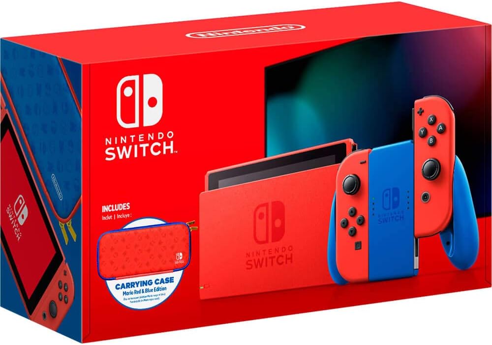 Nintendo Switch Console (Mario Red & Blue Edition) - UAE Version
