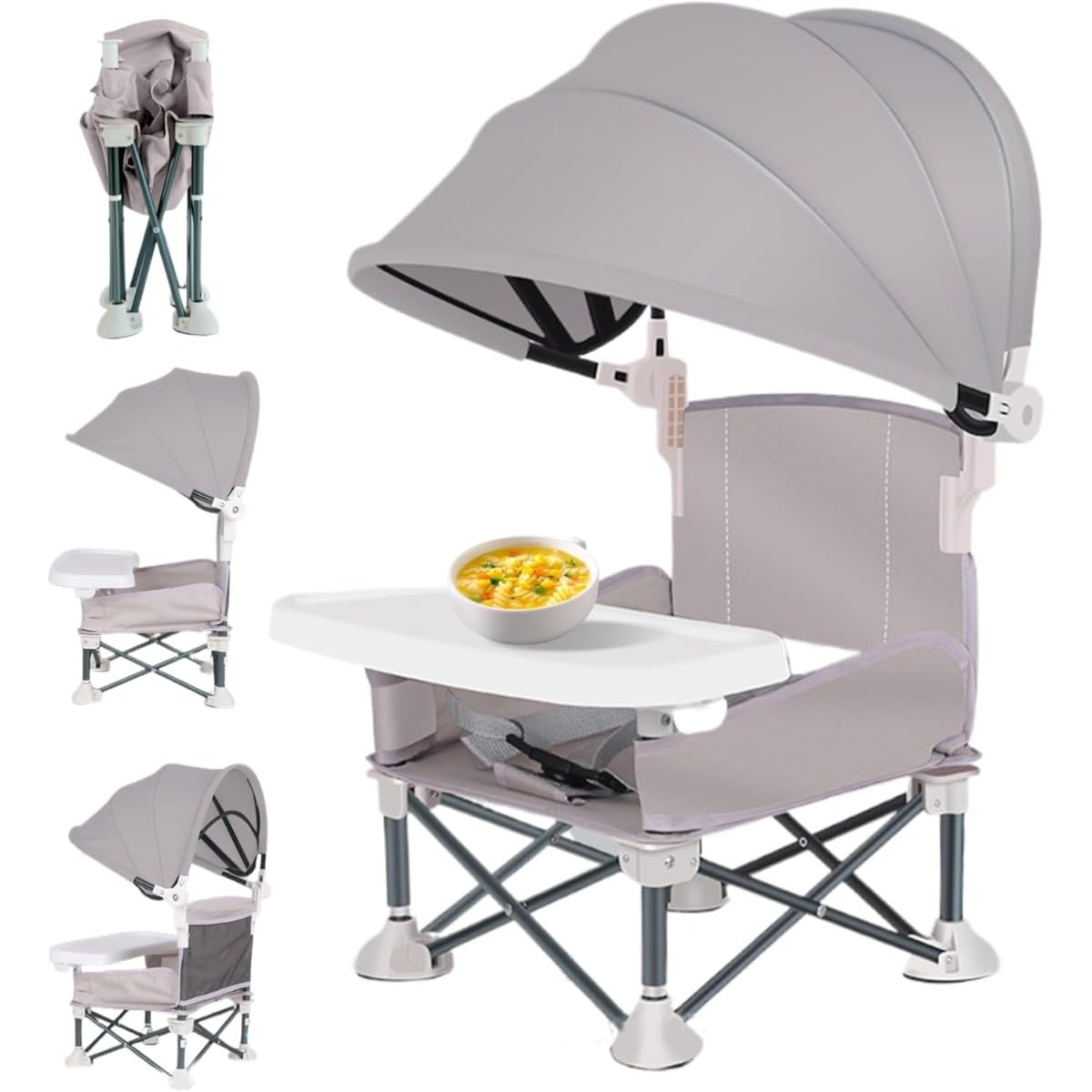 Amazon | Auyyhui ベビーキャンプチェア、日よけ付きベビー