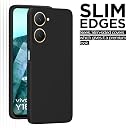 Pikkme Back Cover Camera Protection Shockproof Soft Matte Silicone Back Case for iQOO Z9 Lite 5G | Vivo T3 Lite 5G | Vivo Y18 | Y18e | Y03 (Black) gallery image
