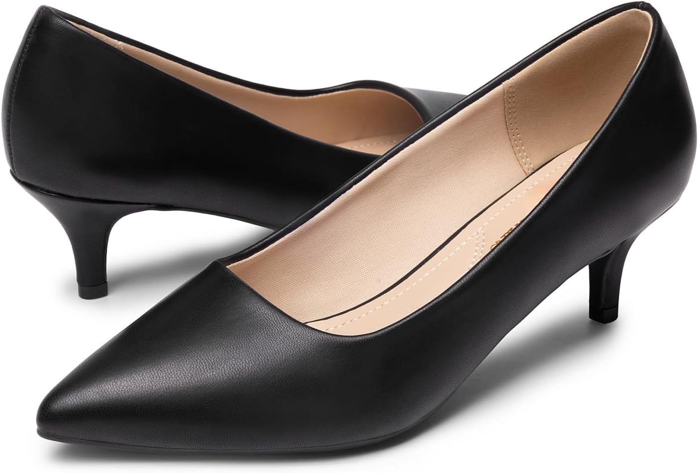 DREAM PAIRS Women's Pumps Kitten Heel Pointed Toe Shoes for Women Comfortable Office Work Dress Shoes - Image 5